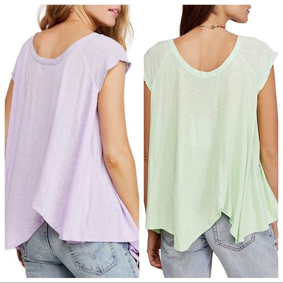 SOLD 🎉 Free People Keep it Casual Linen Tee - Picture 2 of 8